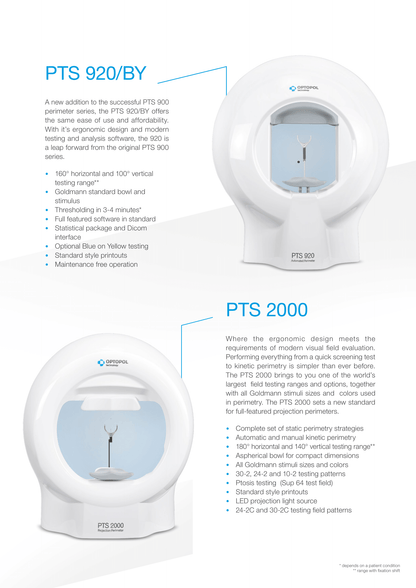 Optopol PTS Automated Perimeter Series