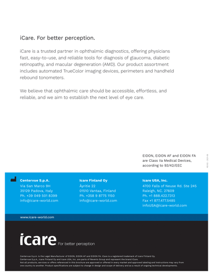 iCare EIDON Family